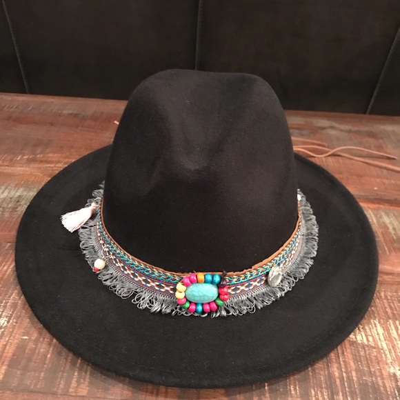 SOLD Wide Brim Brixton Style Fedora Hat - Picture 2 of 5